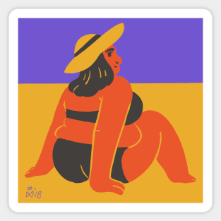 Beach babe Sticker